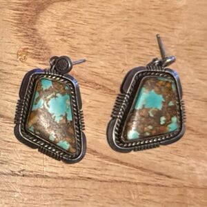Turquoise and Silver Earrings
